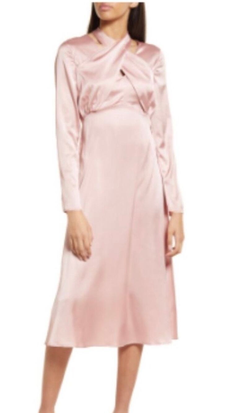 Area Stars Pink Satin Dress M